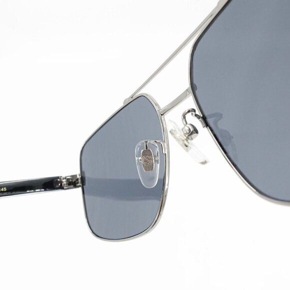 Gucci GG0529 Squared Aviator Sunglasses Silver Gray OS - Picture 7 of 16